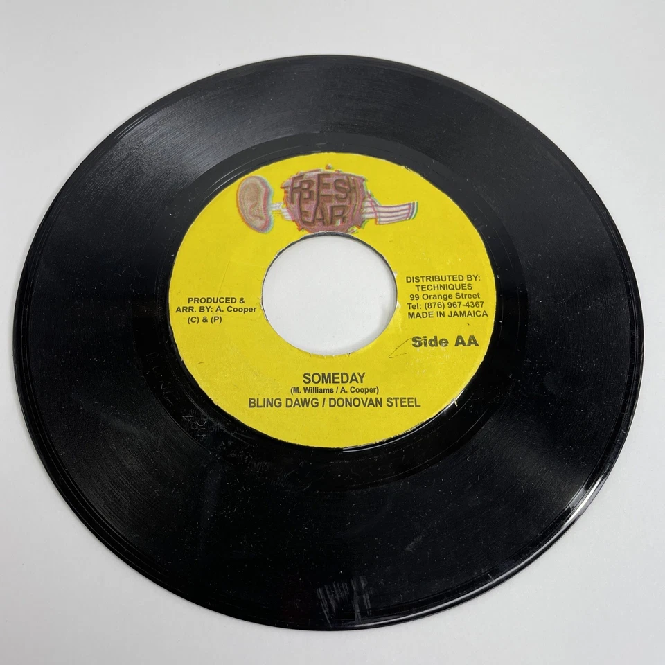 RARE! Bling Dawg & Donovan Steel, Someday (Vinyl Record, 45rpm, 7",2003) Jamaica - Image 2 of 4