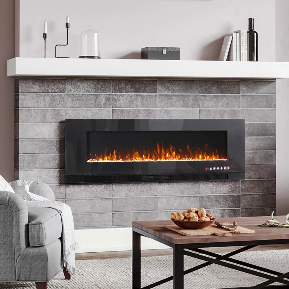 40/50/60/72 Inch Electric Fireplace Freestanding/Wall/Inset LED Fire 9/12  Colour | eBay