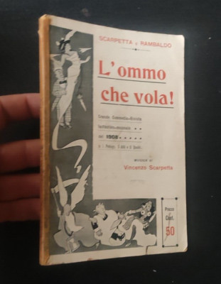 RAMBALDO L'OMMO CHE VOLA SHOE! COMMEDIA NAPLES 1908