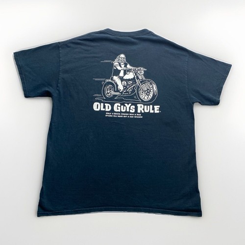 Bear Run Men's American Motorcycle Traditions T-Shirt | Vintage USA Flag Biker Tee - View #6