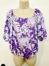 VAVA By Joy Han Revolve Off Shoulder  Floral Blouse  Elastic Stretch Size M