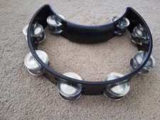 Sold Rhythm Tech Ergonomic Tambourine Black Half Moon--FREE SHIPPING 