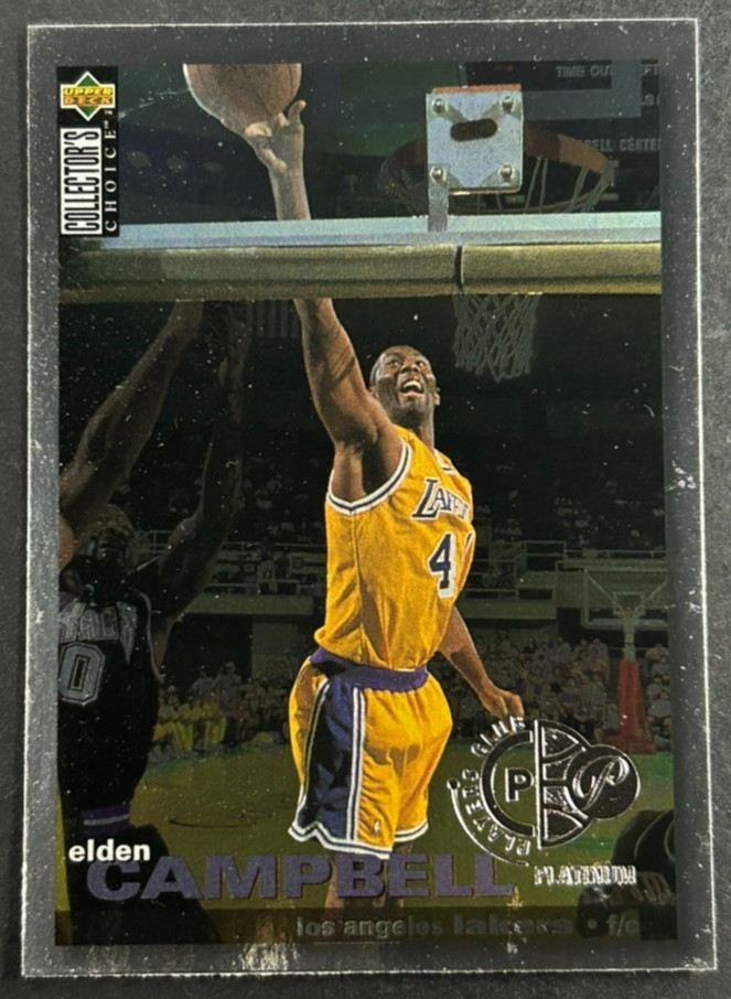 1995-96 Upper Deck Collector's Choice - Elden Campbell #93 Lakers - Platinum