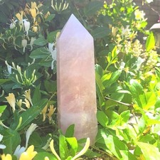 HQ Rose Qusrtz 8" x 2.5" Tower