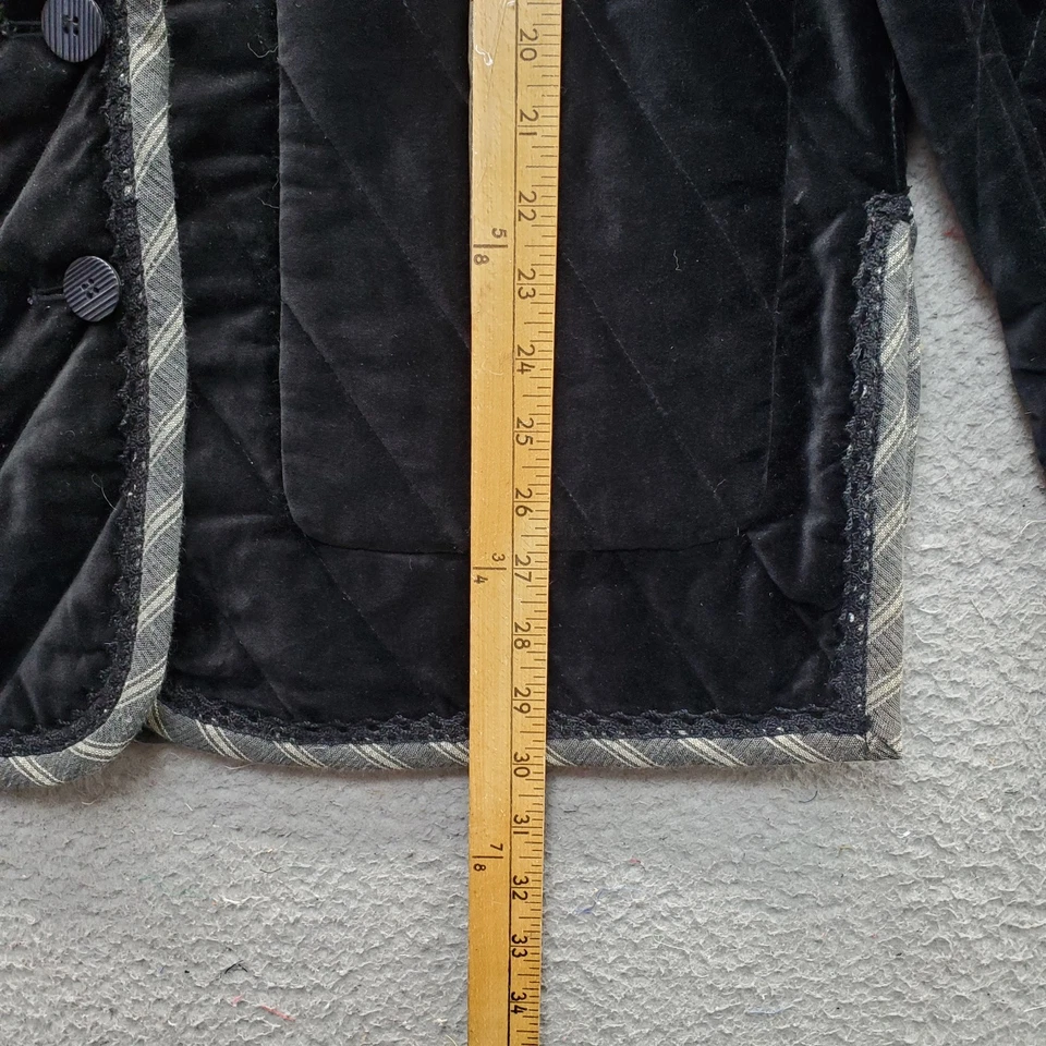 Koos of Course Reversible Blazer Jacket Womens M Multi Velour Single Breasted - Image 4 of 4