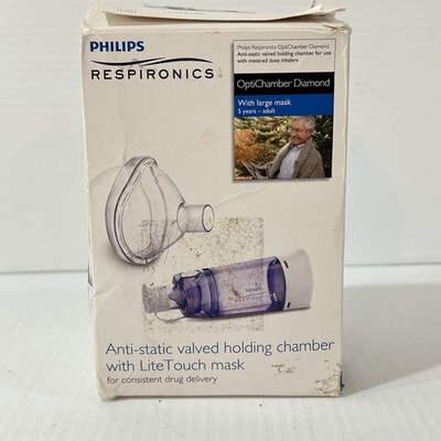 Respironics Anti-Static Valved Holding Chamber & LiteTouch Mask (Large) 1079827