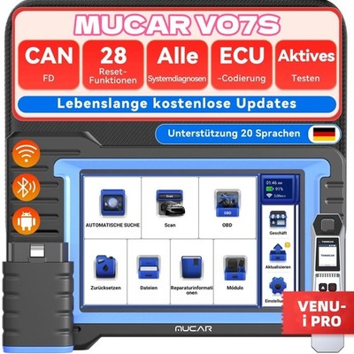 MUCAR VO7S KFZ AUTO Diagnosegerät Scanner Volle System OBD2 Bidirectional CANFD