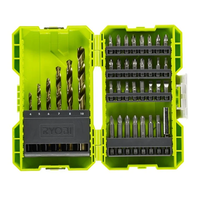 "Ryobi RAK38SDD Kit 38 Bits 1/4\" Sechskant-Bithalter Bohrschrauber"