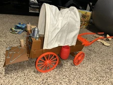 Lone Ranger Prairie Wagon 4 In 1 - Gabriel 1975 w/ box, Not Complete - Vintage