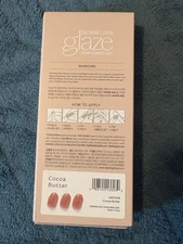 Dashing Diva Glaze 32 Semi-Cured Gel Nail Strips ~ Cocoa Butter GAM306~ NIB Bare