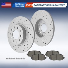 Rear Disc Rotors & Ceramic Pads for Jeep Compass Renegade Fiat 500X Dodge	Hornet