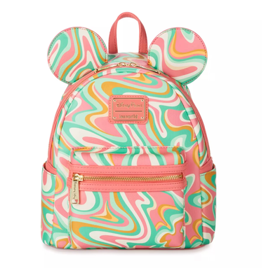 Disney Parks Mickey Swirl Loungefly Mini Backpack New with  display picture 1
