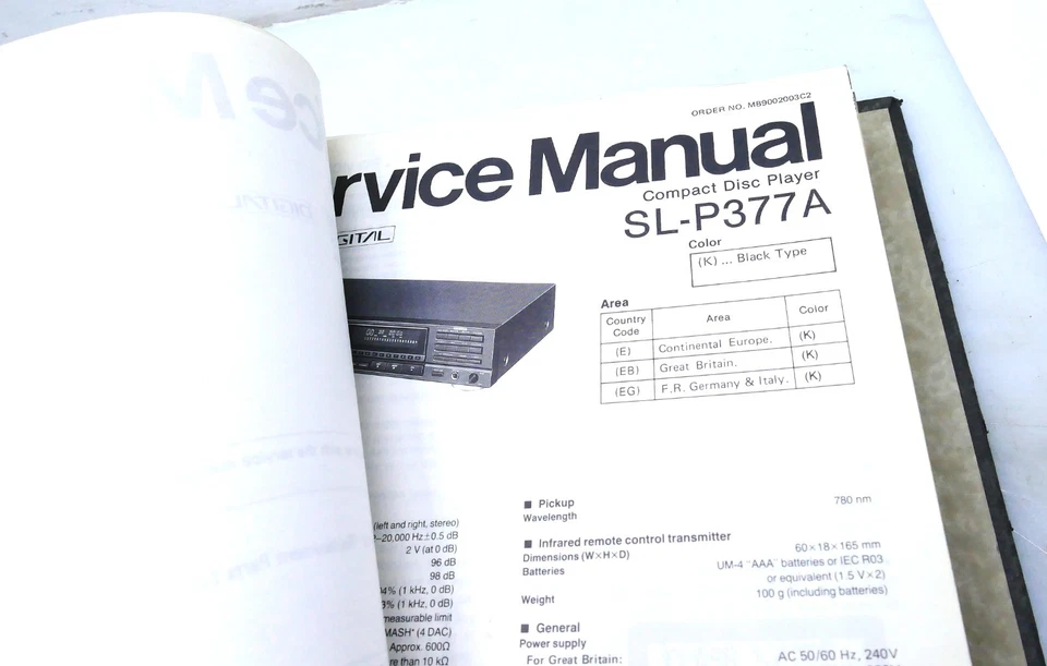 Technics Service Manual CD Player Reparatur Anleitung Schaltplan HiFi Werkstatt - Bild 3 von 4