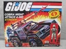 GI Joe Cobra STINGER Jeep w DRIVER Night Attack 4-WD Factory Sealed Retro 2022