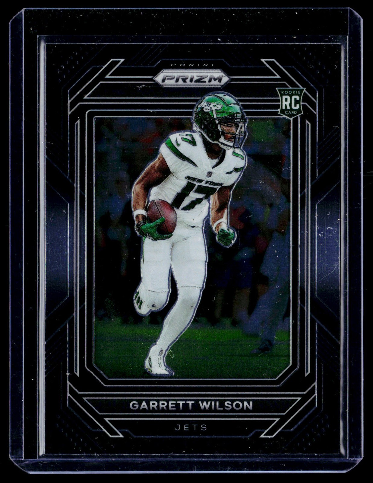 2022 Panini Chronicles #PB-12 Garrett Wilson Prizm Black Silver Rookie