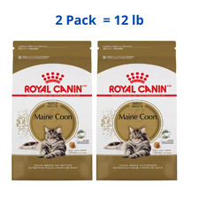 Royal Canin  Feline Breed Nutrition Maine Coon Adult Dry Cat Food, 12 Lb