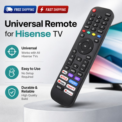 Universal Remote Control for Hisense-TV-Remote Fit Hisense 4K LED HD UHD TVs