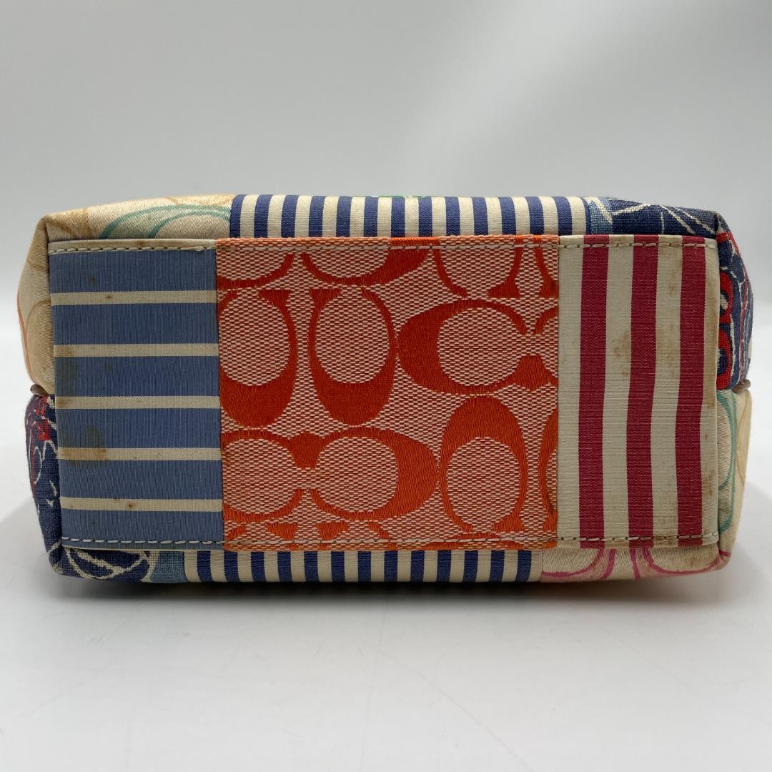 Coach Patchwork Multicolor Canvas Shoulder Bag Sm… - image 6