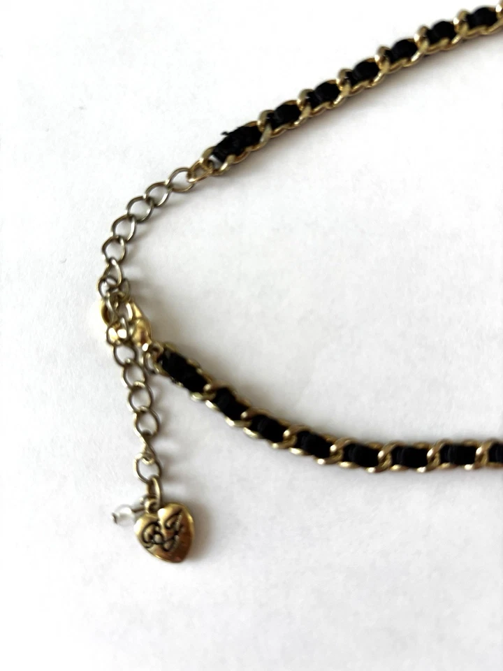 Betsey Johnson Creepshow Owl Spiderweb Snake Crystal AB Glitter Rose Necklace - Image 3 of 3