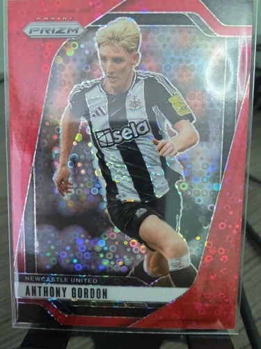 2024-25 Panini Prizm Premier League #112 Anthony Gordon Red Breakaway /49 Disco