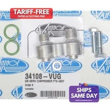Vintage Air 34108-VUG, Kit Natural Aluminum Compressor Fitting Assy Performance