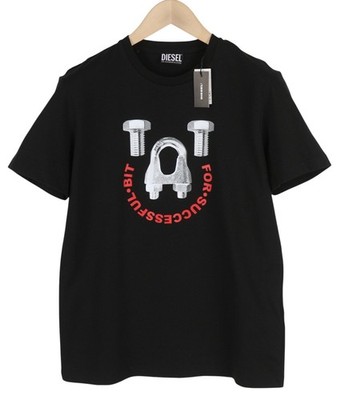Diesel T-Just-C15 S Herren Weiß Trikot Dehnbar Rundhals Kurzarm