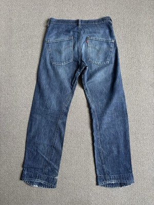 Vintage Levi s Engineered Twisted Seams Twister Mid Blue Denim Size 32 X 34 Y2K