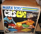 Vintage 1978 Marx Toys " Cats Eye"  Marble Board Game Original Box