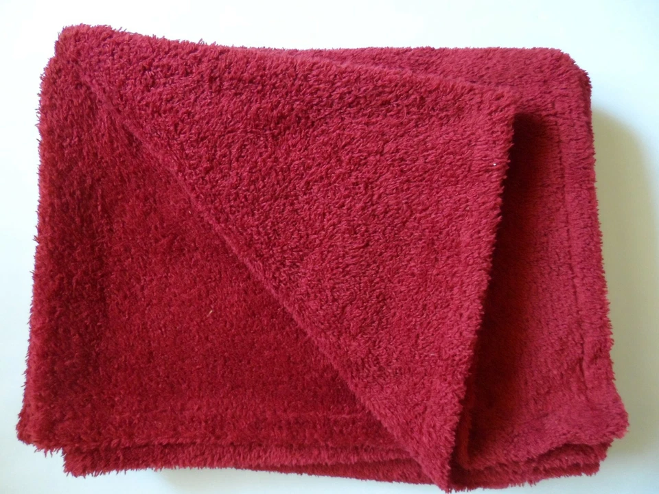Super Soft Microplush Throw Blanket Burgundy - 60" x 48"  () - Image 3 of 4