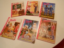 barbie books 6 great condition-grolier books 1998-99 issue