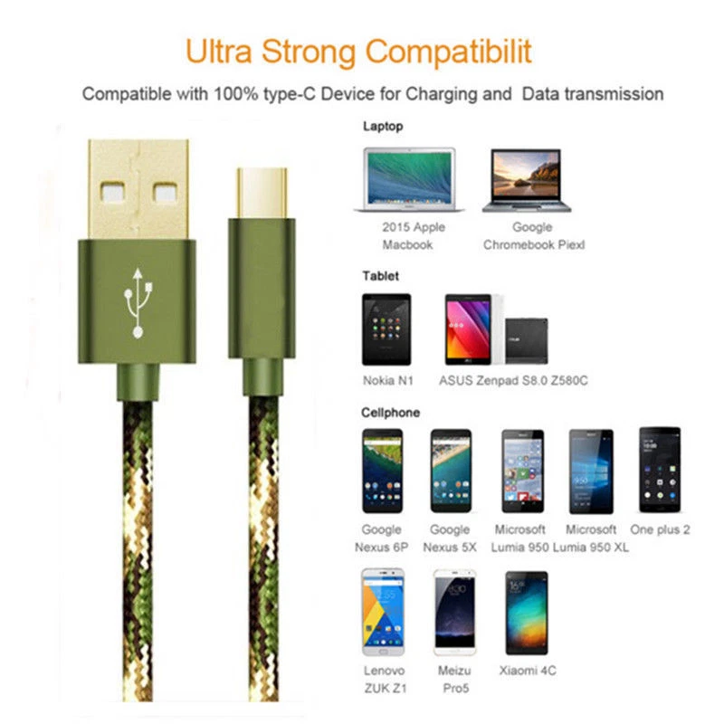 USB-C 3.1 Type C Data Cable Fast Charge For Samsung S23 S22 S21 Ultra S10 S9 S8 - Image 4 of 4