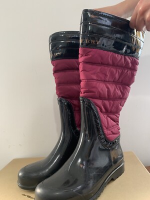 Burberry Rain Boots Size 35 Fits 36 - Main Image