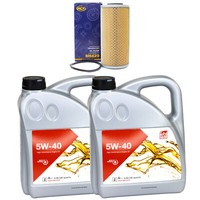 MotoröL Set MotoröL Febi Sae 5W-40 8 Liter + ÖLfilter FüR Mercedes E-Klasse 124