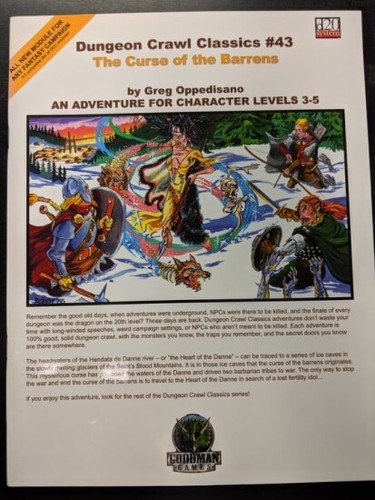 1x Dungeon Crawl Classics #43: The Curse of the Barrens Used/Fine Dungeon Crawl 