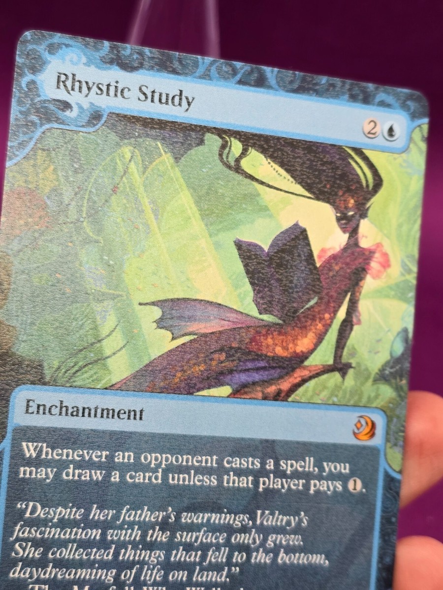 マジック：ザ・ギャザリング - MAGIC the gathering Enchantment RHYSTIC Rhystic Study Wilds of Eldraine: Enchanting Tales Foil for