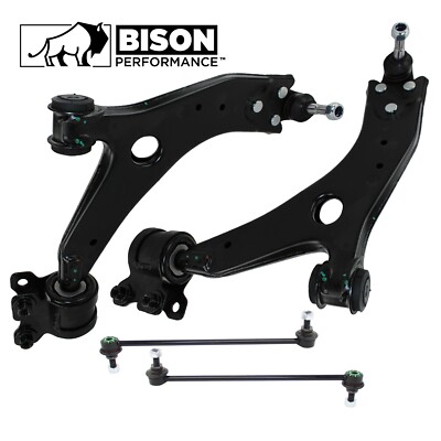 Bison Performance 4pc Front Lower Control Arm and Sway Bar Link Kit For S40 V50