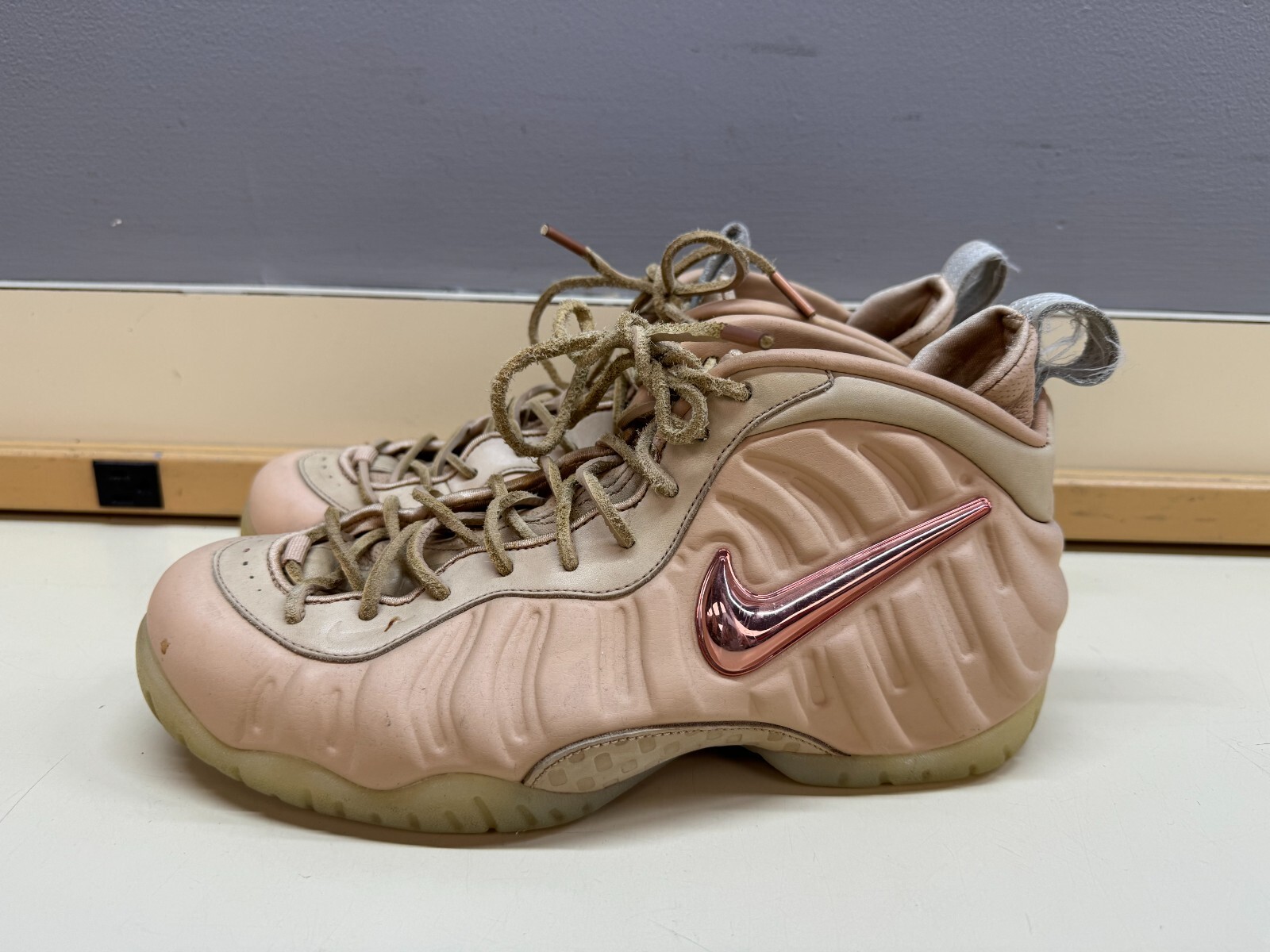 Nike Air Foamposite Pro Premium Vachetta Tan 2016 Size 9 PreOwned eBay