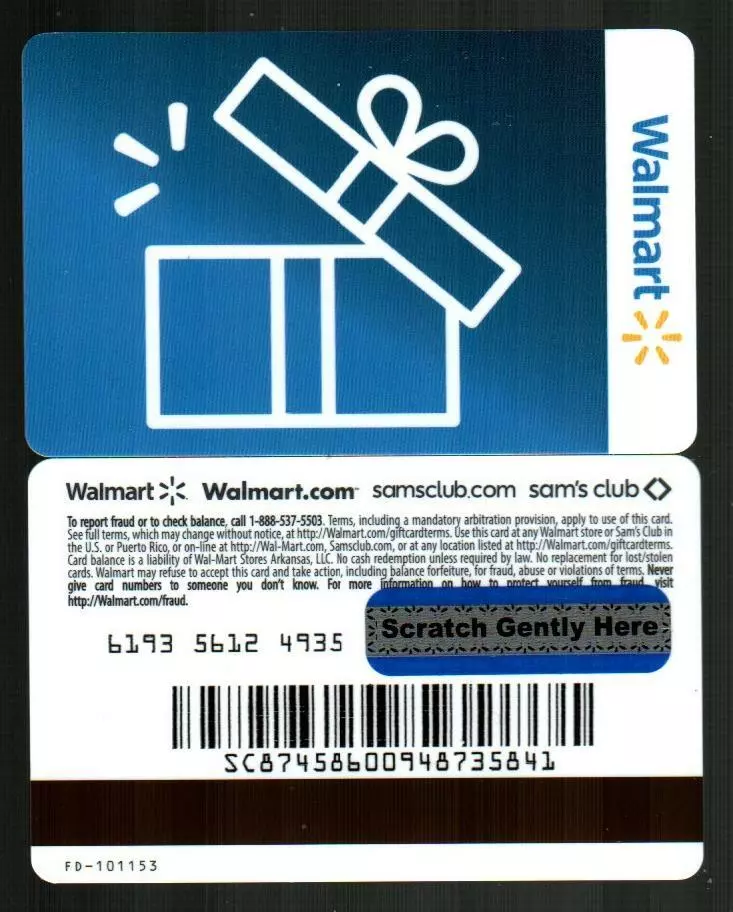 Popping Gift Walmart Gift Card 