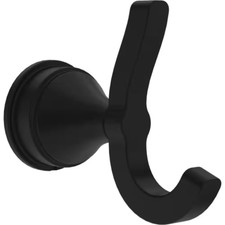 Faryn J-Hook Double Robe/Towel Hook Bath Hardware Accessory in Matte Black