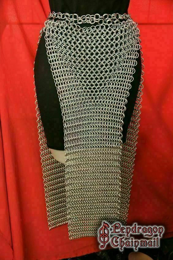 MEDIEVAL CHAINMAIL SKIRT, ALUMINUM BUTTED SKIRT, STANDRAD SIZE - Image 4 of 4