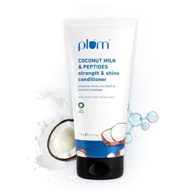 Plum Coconut Milk & Peptides Conditioner For Soft Smooth & Silky Hair (175gm)