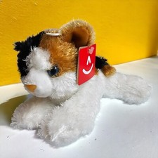Aurora World Esmeralda Calico Cat Plush Stuffed Animal Flopsie Soft w/ Tags 8"