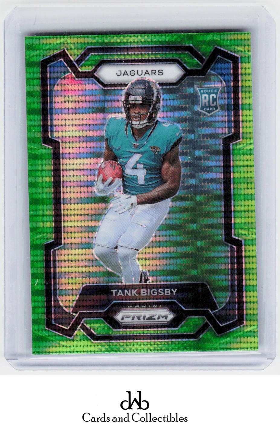 2023 Panini Prizm #348 Tank Bigsby Neon Green Pulsar Rookie