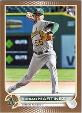 2022 Topps Update Gold #US77 Adrian Martinez RC 1033/2022 Oakland Athletics