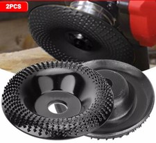 4" Carbide Wood Sanding Carving Shaping Disc Grind Wheel Tool For Angle Grind-2x 7.89 per disc