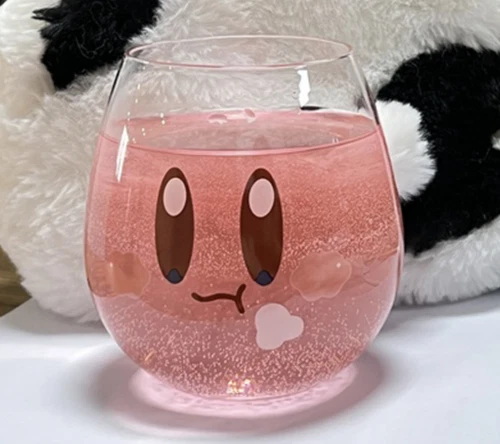 Individuelle Kirby Dream Land Glas Tasse süß Kinder Geschenk  - Bild 1 von 2