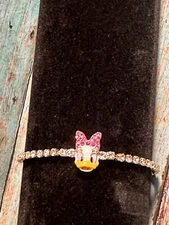 NEW Baublebar Disney Daisy Duck Tennis Bracelet • Pull-Tie Closure