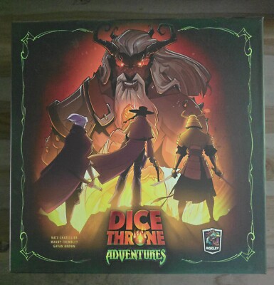Dice Throne Adventures + Kickstarter Promo Pack , Roxley Games, inkluse Hüllen