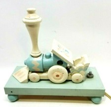 Vintage Wooden Nightlight Child Lamp Train - Nursery Plastics, Inc 1960's G28 