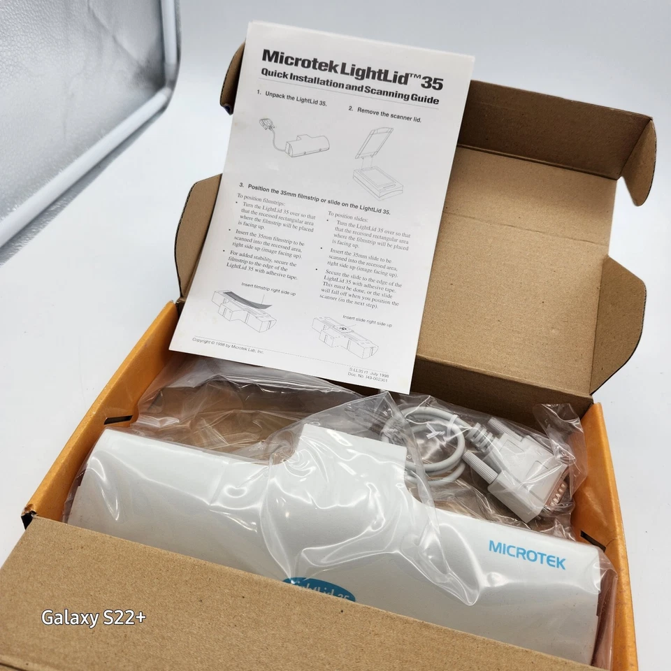 Film Scan Scanner Microtek LightLid 35 Adapter Flatbed Scanmaker Slide Filmstrip - Image 2 of 4
